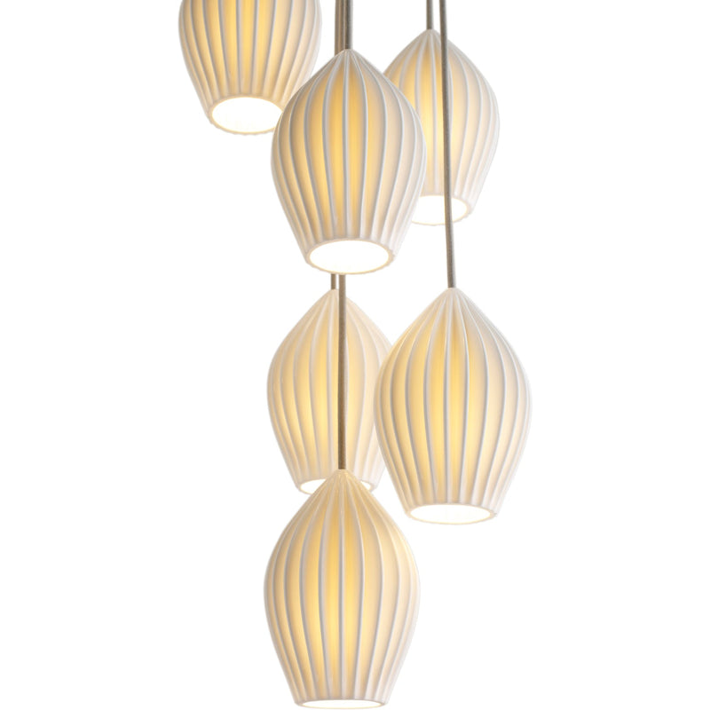 Fin Pendant Grouping Of Seven