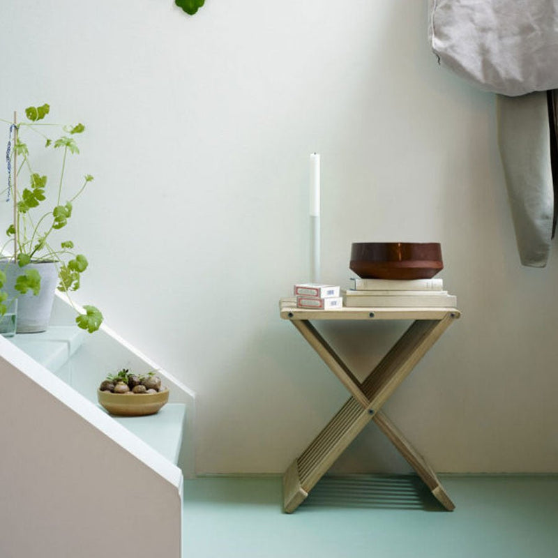 Fionia Folding Stool/Table - Oak - Skagerak by Fritz Hansen - Stools + Benches + Ottomans - HORNE