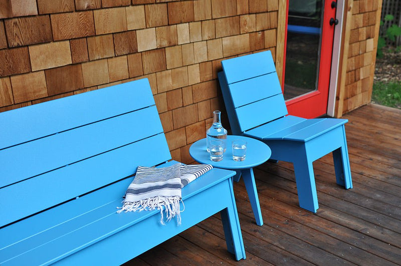 Fire Bench - Loll Designs - Outdoor Furniture - Sky Blue - HORNE
