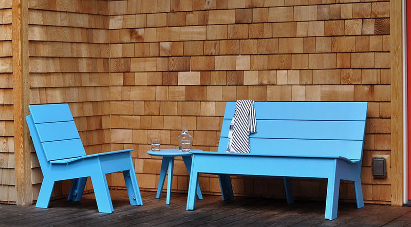 Fire Bench - Loll Designs - Outdoor Furniture - Sky Blue - HORNE