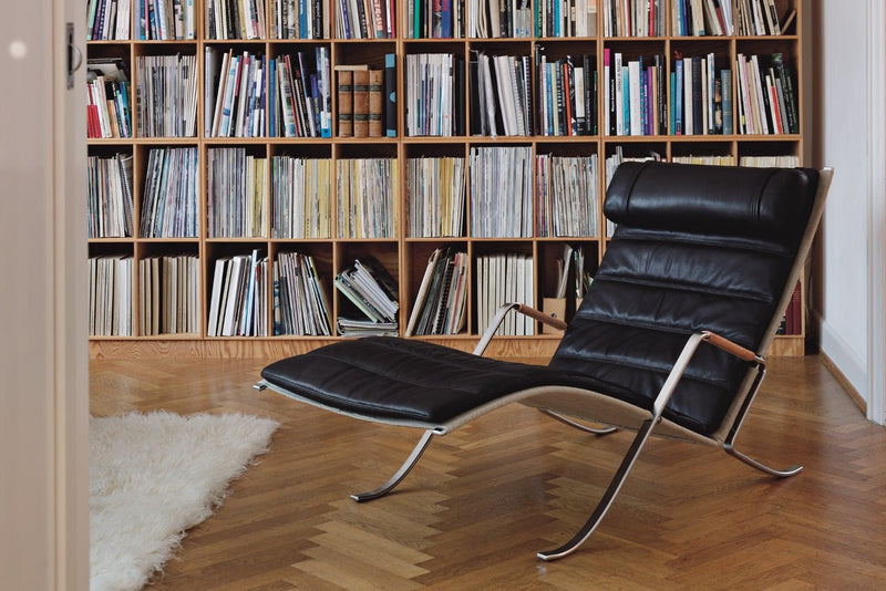 FK 87 Grasshopper Lounge Chair - Lange Production - Chairs - Black - Natural - HORNE