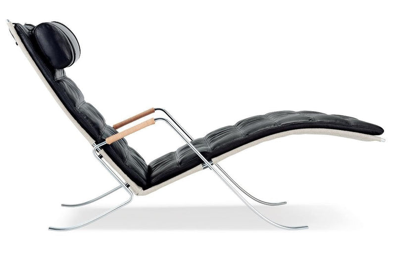 FK 87 Grasshopper Lounge Chair - Lange Production - Chairs - Black - Natural - HORNE