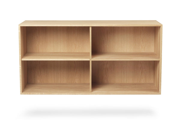 FK63 Deep Low Bookcase - 2 Shelves