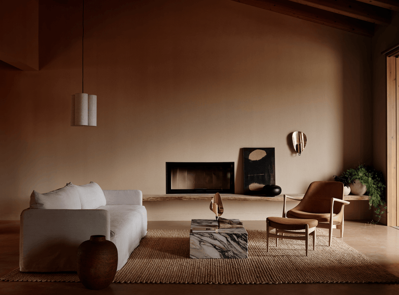 Flambeau Table Candle Holder - Audo Copenhagen - Candle Holders - Large - Black/Polished Brass - HORNE