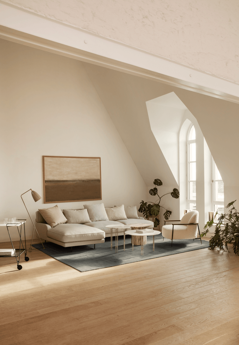 Flaneur Chaise Lounge Module - Right Armrest - Gubi - Sofas - Antique Brass - Gabriel Tempt - 60152 - HORNE