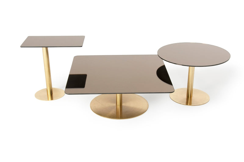 Flash Table - Square - Tom Dixon - Tables + Desks - Brass - HORNE