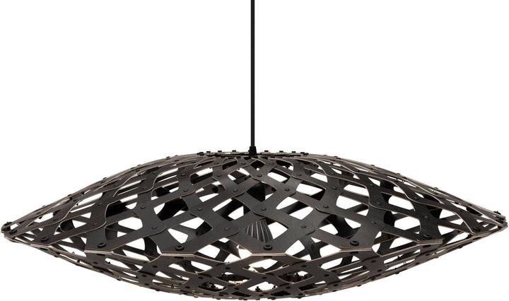 Flax Pendant - 2 Sided - David Trubridge - Pendants - Flax 800 - Black Stain - HORNE