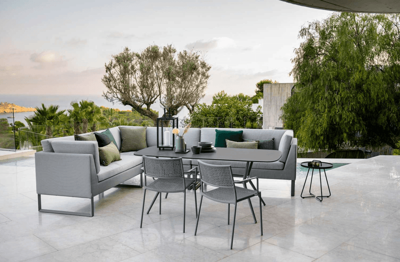 Flex Single Seater Module - Cane Line - Outdoor Furniture - Light Grey - HORNE