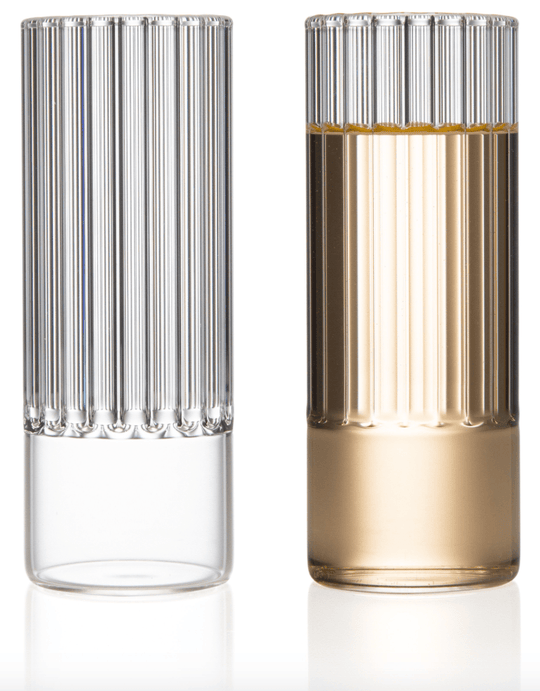 Elegant, modern champagne flute set by Fferrone Design