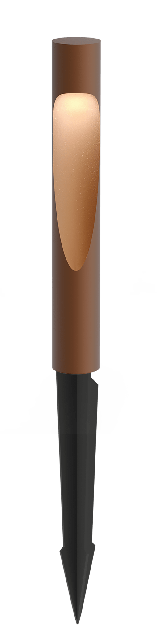 Flindt Garden Bollard - Louis Poulsen - Outdoor Lights - Corten - Short - 2700K LED - Anchor w/o power supply - HORNE