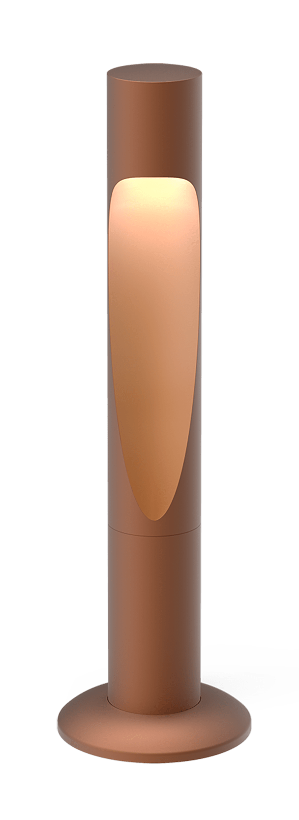 Flindt Garden Bollard - Louis Poulsen - Outdoor Lights - Corten - Short - 2700K LED - Anchor w/o power supply - HORNE