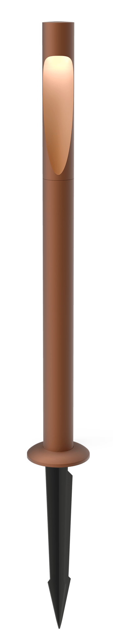 Flindt Garden Bollard - Louis Poulsen - Outdoor Lights - Corten - Short - 2700K LED - Anchor w/o power supply - HORNE