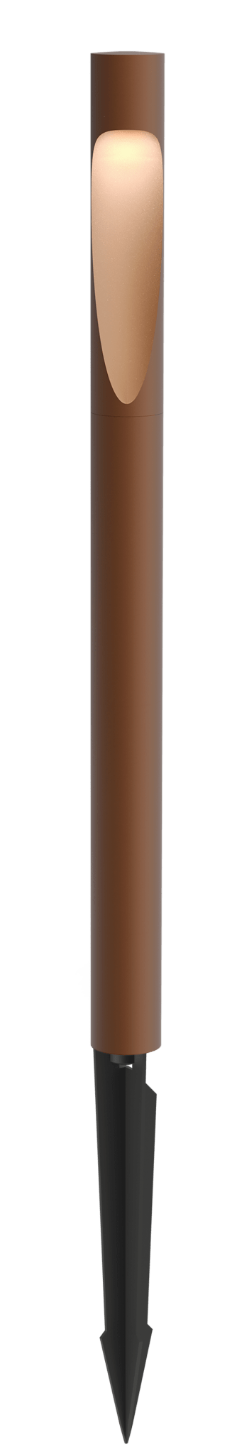 Flindt Garden Bollard - Louis Poulsen - Outdoor Lights - Corten - Short - 2700K LED - Anchor w/o power supply - HORNE