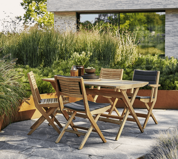 Flip Folding Armchair - Cane Line - Outdoor Furniture - Light Grey Focus - HORNE