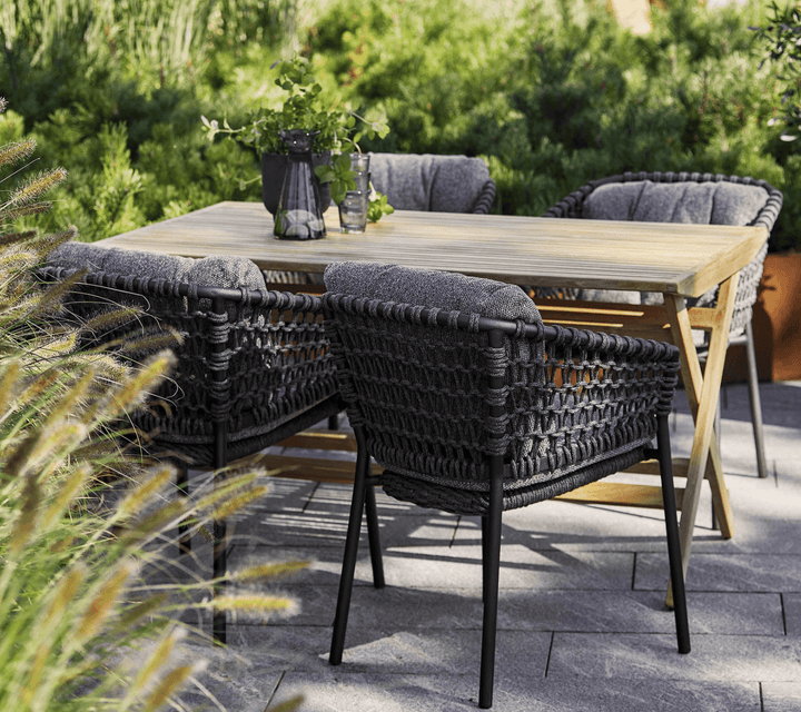 Flip Folding Table - Cane Line - Outdoor Furniture - Large - HORNE