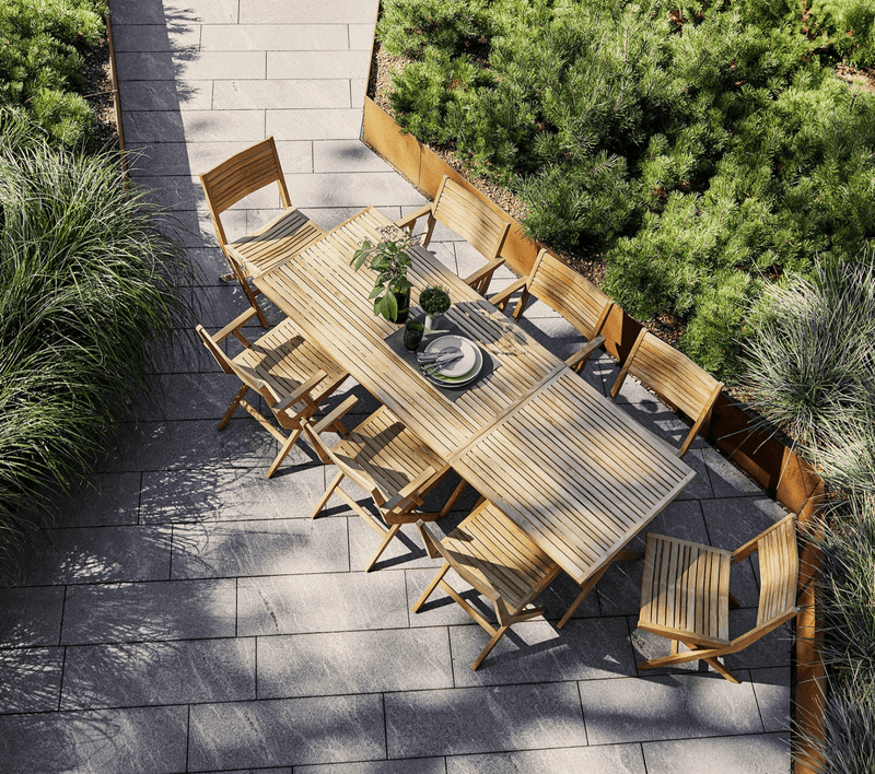 Flip Folding Table - Cane Line - Outdoor Furniture - Small - HORNE