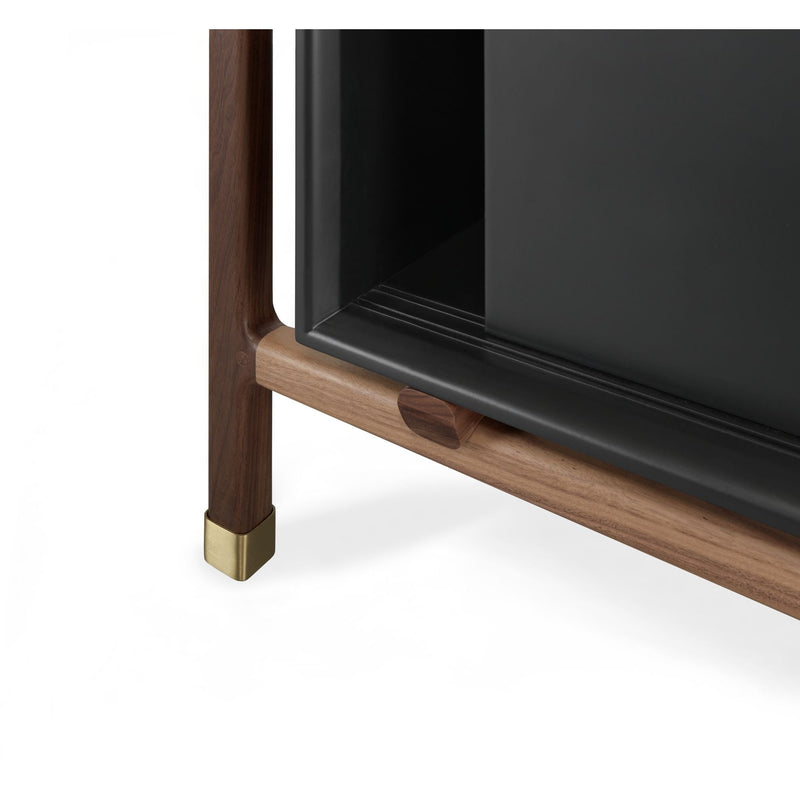 Float Bookshelf - Large - WeWOOD - Shelving - Walnut - With Cabinet - HORNE