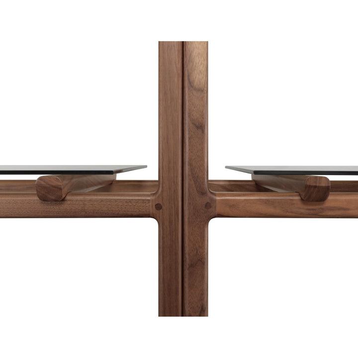 Float Bookshelf - Large - WeWOOD - Shelving - Walnut - With Cabinet - HORNE
