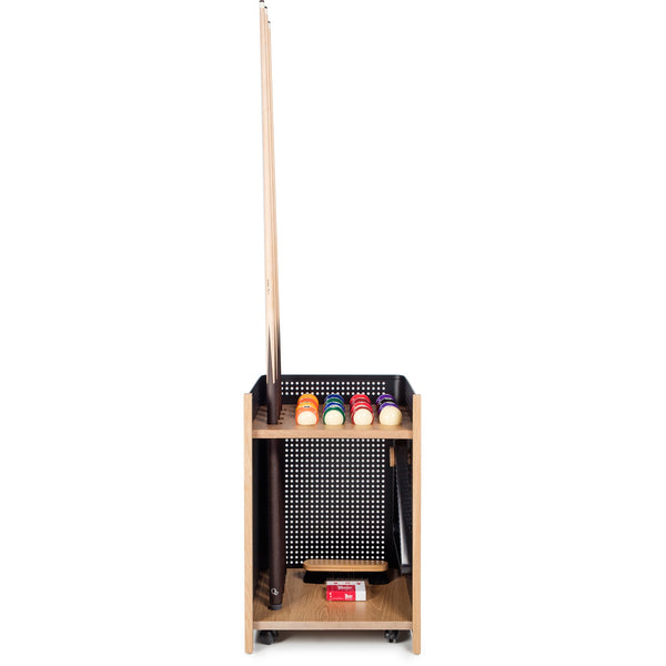 Floor Cue Rack for Diagonal Pool Table - RS Barcelona - Games + Recreation - White - Iroko - HORNE