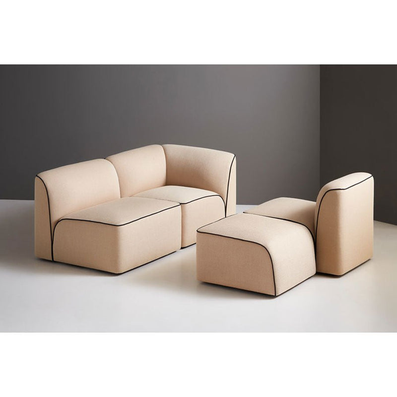 Flora Pouf - Woud - Stools + Benches + Ottomans - Gabriel Step Melange - 60011 - HORNE