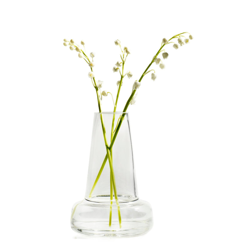Flora Vase - Clear - Holmegaard - Vases - Medium Neck - HORNE