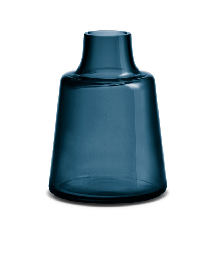 Flora Vase - Dark Blue - Holmegaard - Vases - Short Neck - HORNE