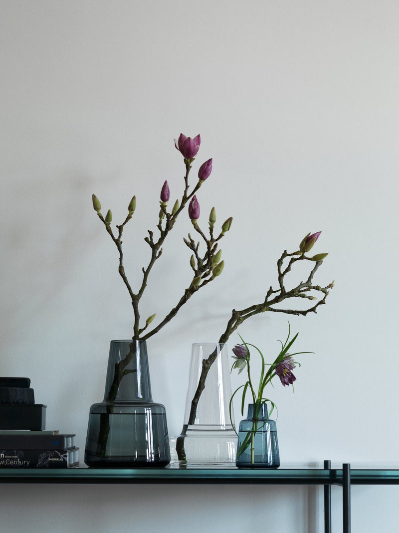 Flora Vase - Smoke - Holmegaard - Vases - Short Neck - HORNE