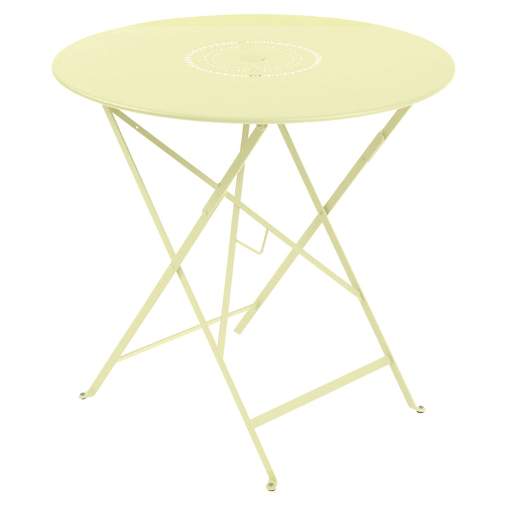 Floreal Perforated Table 30" - Fermob - Outdoor Furniture - Frosted Lemon - HORNE