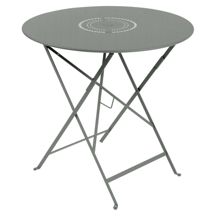 Floreal Perforated Table 30" - Fermob - Outdoor Furniture - Lapilli Grey - HORNE