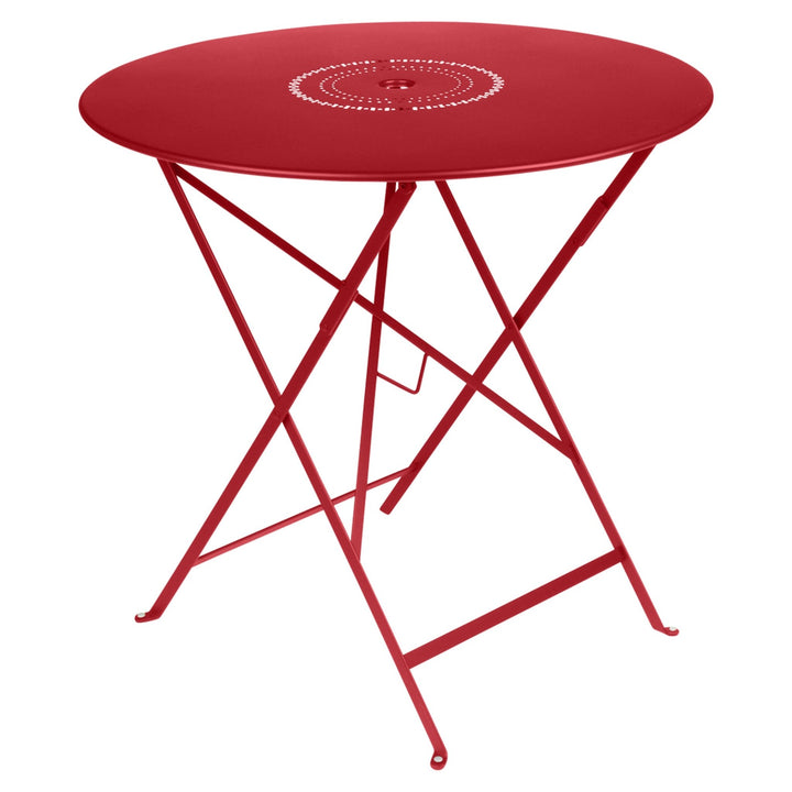 Floreal Perforated Table 30" - Fermob - Outdoor Furniture - Poppy Red - HORNE
