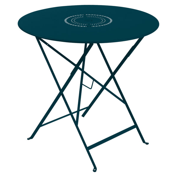 Floreal Perforated Table 30" - Fermob - Outdoor Furniture - Acapulco Blue - HORNE