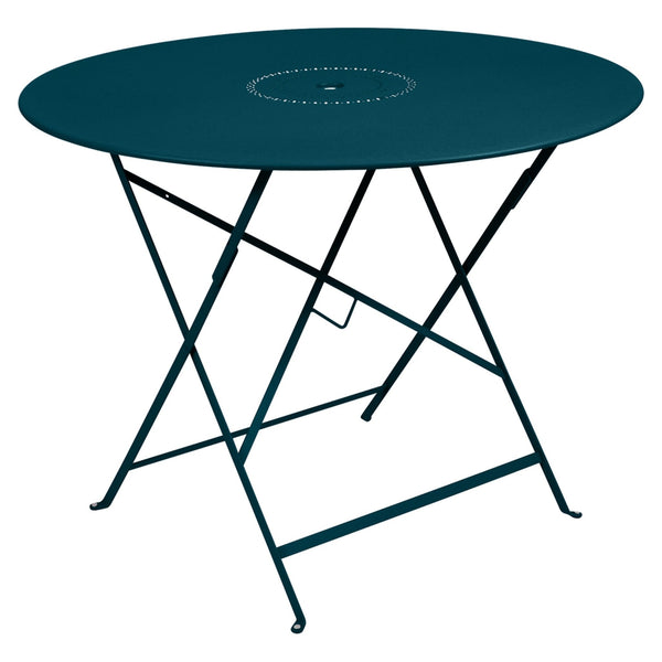 Floreal Perforated Table 38" - Fermob - Outdoor Furniture - Acapulco Blue - HORNE