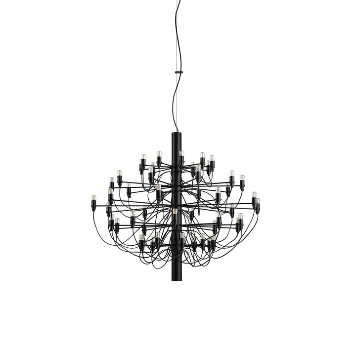 Flos 2097 Industrial Chandelier - Flos - Chandeliers - 50 Bulb - Matte Black - Not UL Certified - HORNE