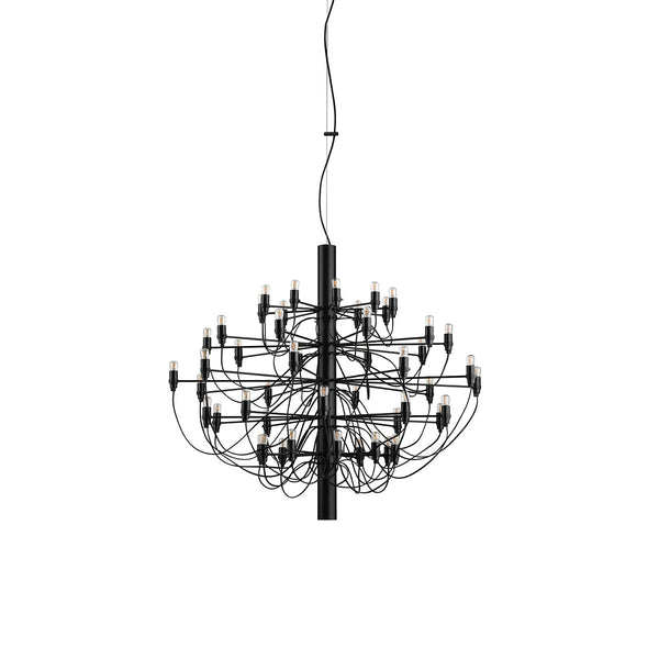 Flos 2097 Industrial Chandelier - Flos - Chandeliers - 50 Bulb - Matte Black - Not UL Certified - HORNE