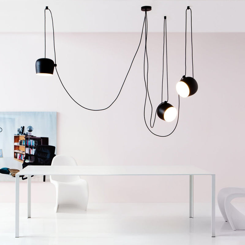 Flos AIM Multi - Pendant Canopy - Flos - Pendants - Black - HORNE