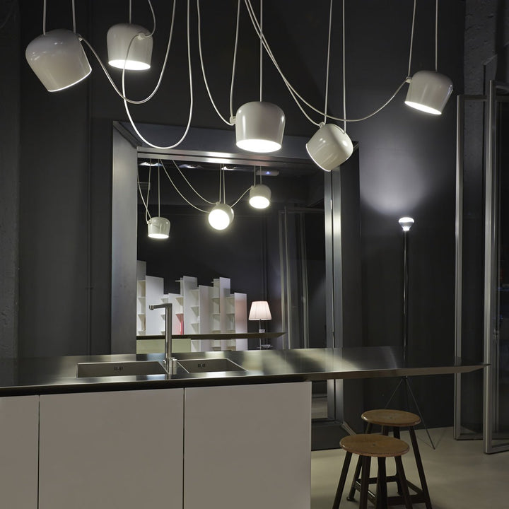 Flos AIM Pendant Light - Flos - Pendants - Small - White - Hardwired - HORNE