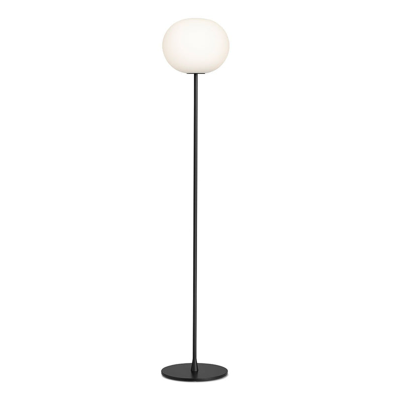 Flos Glo - Ball Dimmable Floor Lamp - Medium/F2 - Flos - Floor Lamps - Matte Black - F2: 68.89