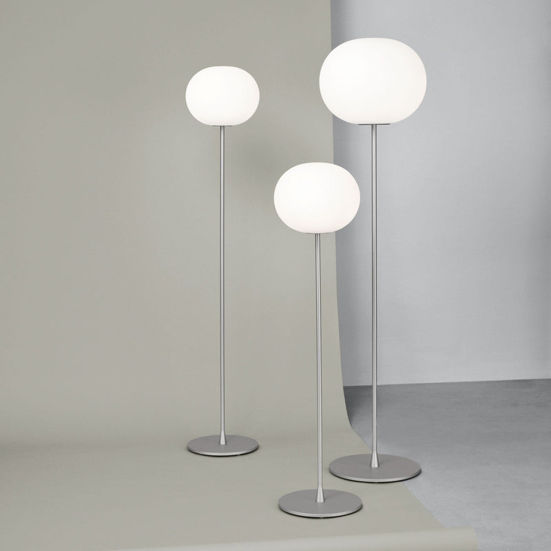 Flos Glo - Ball Dimmable Floor Lamp - Medium/F2 - Flos - Floor Lamps - Matte Black - F2: 68.89