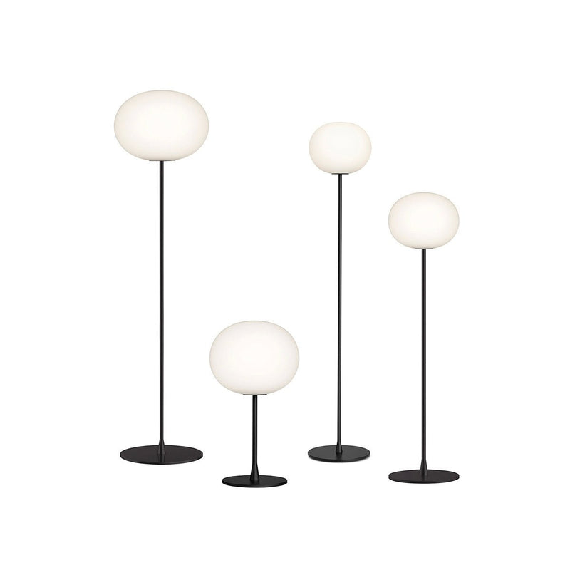 Flos Glo - Ball Dimmable Floor Lamp - Small/F1 - Flos - Floor Lamps - Matte Black - F1: 53.14
