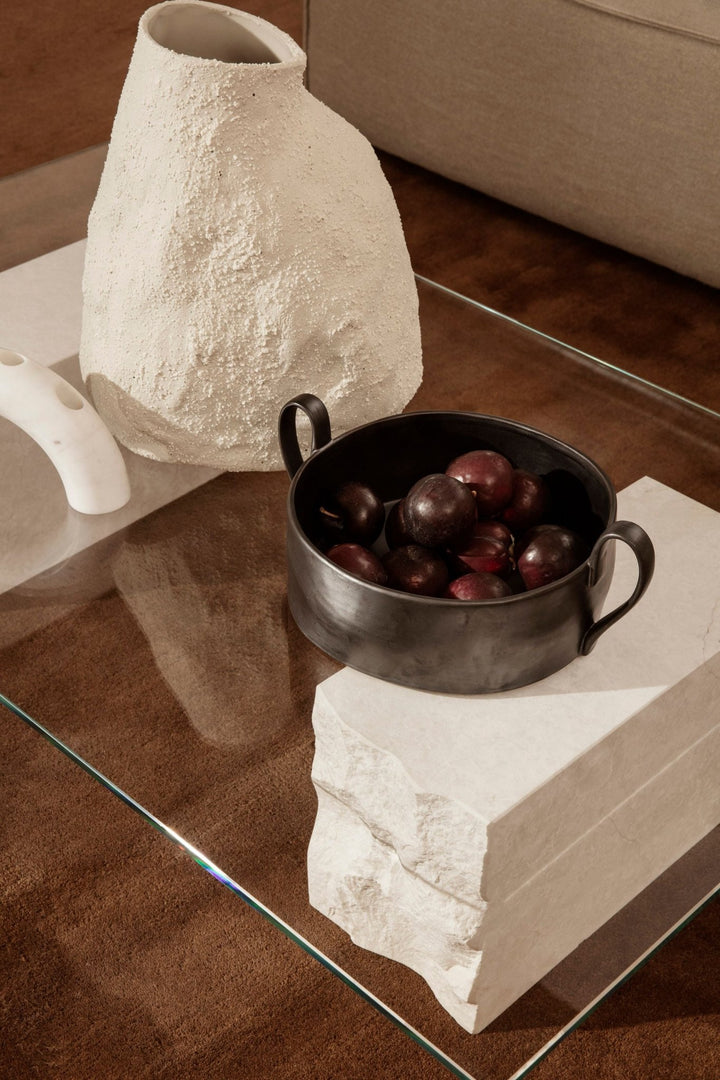 Flow Centrepiece - Ferm Living - Vases - Off - White Speckle - HORNE