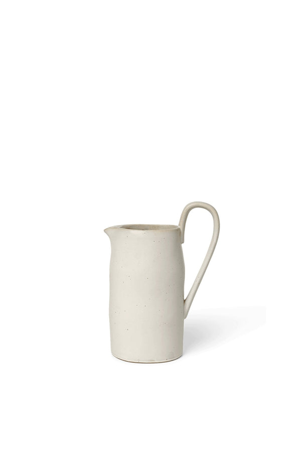 Flow Jug - Ferm Living - Coffee + Tea - Off - White Speckle - HORNE