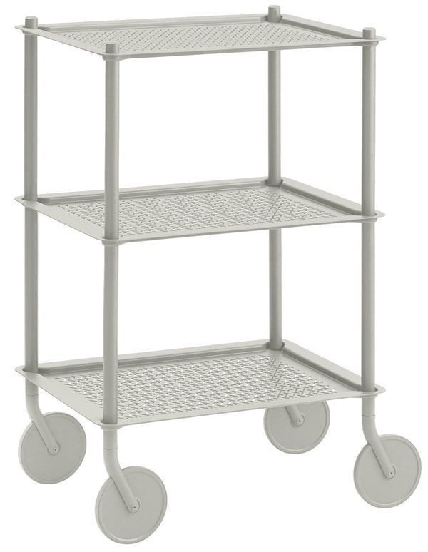 Flow Trolley - 3 Layer - Muuto - Trolleys + Carts - Grey - HORNE