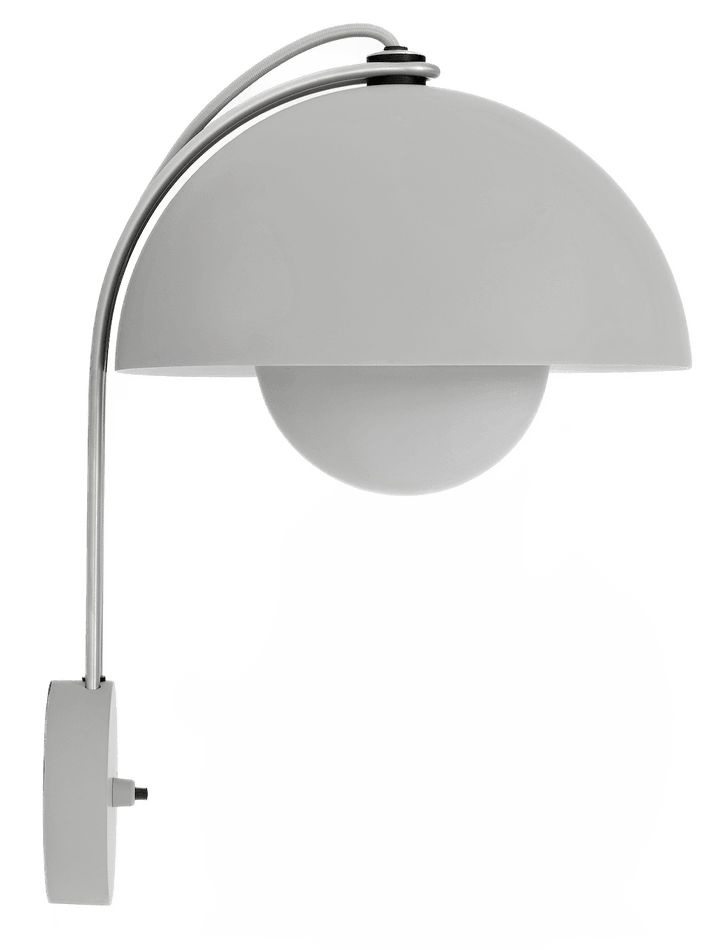 Flowerpot VP8 Wall Lamp - &Tradition - Wall Sconces - Matte Light Grey - HORNE