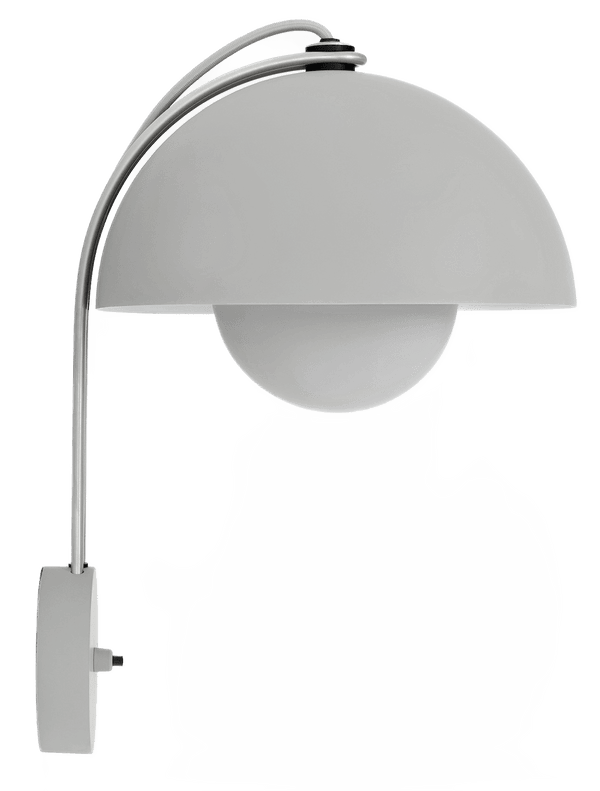 Flowerpot VP8 Wall Lamp - &Tradition - Wall Sconces - Matte Light Grey - HORNE