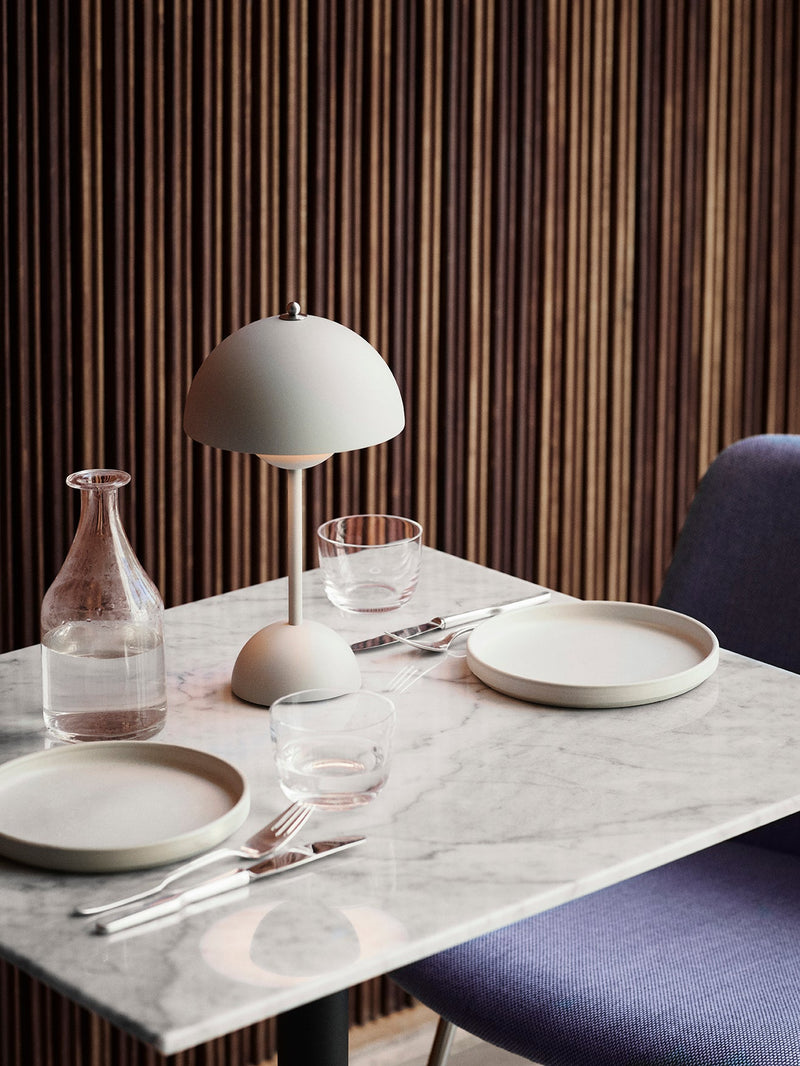 Flowerpot VP9 Table Lamp - &Tradition - Table + Task - Matte White - HORNE