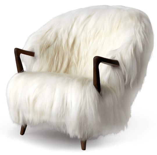 Fluffy Lounge Chair - Eikund - Chairs - White Oiled Oak - Natural White - HORNE
