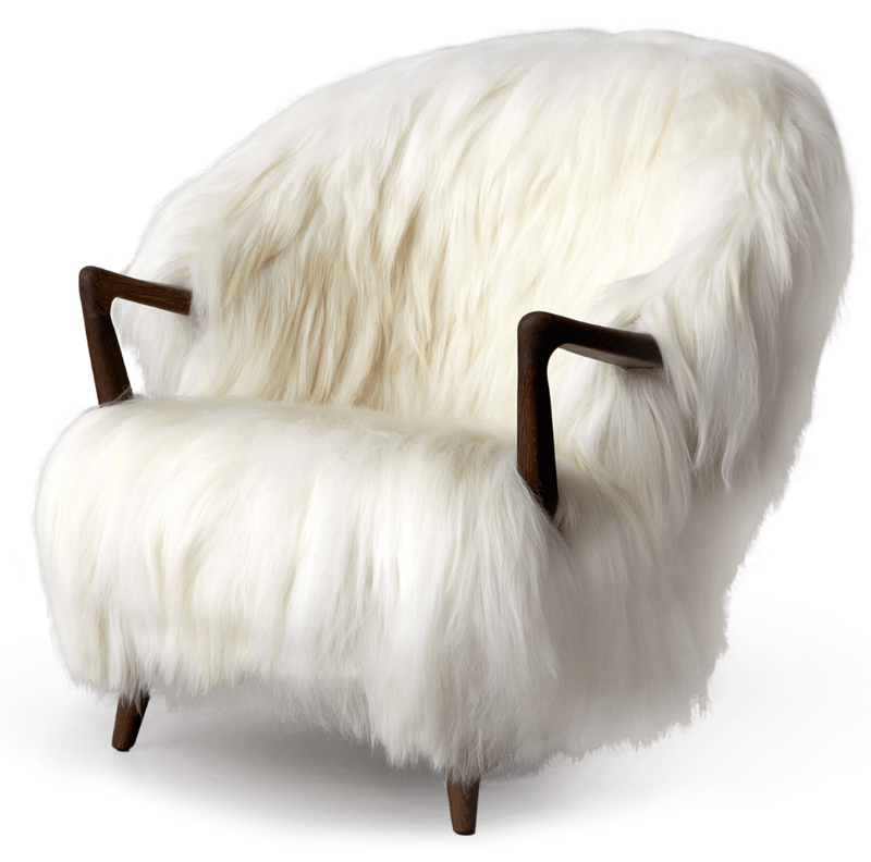 Fluffy Lounge Chair - Eikund - Chairs - White Oiled Oak - Natural White - HORNE