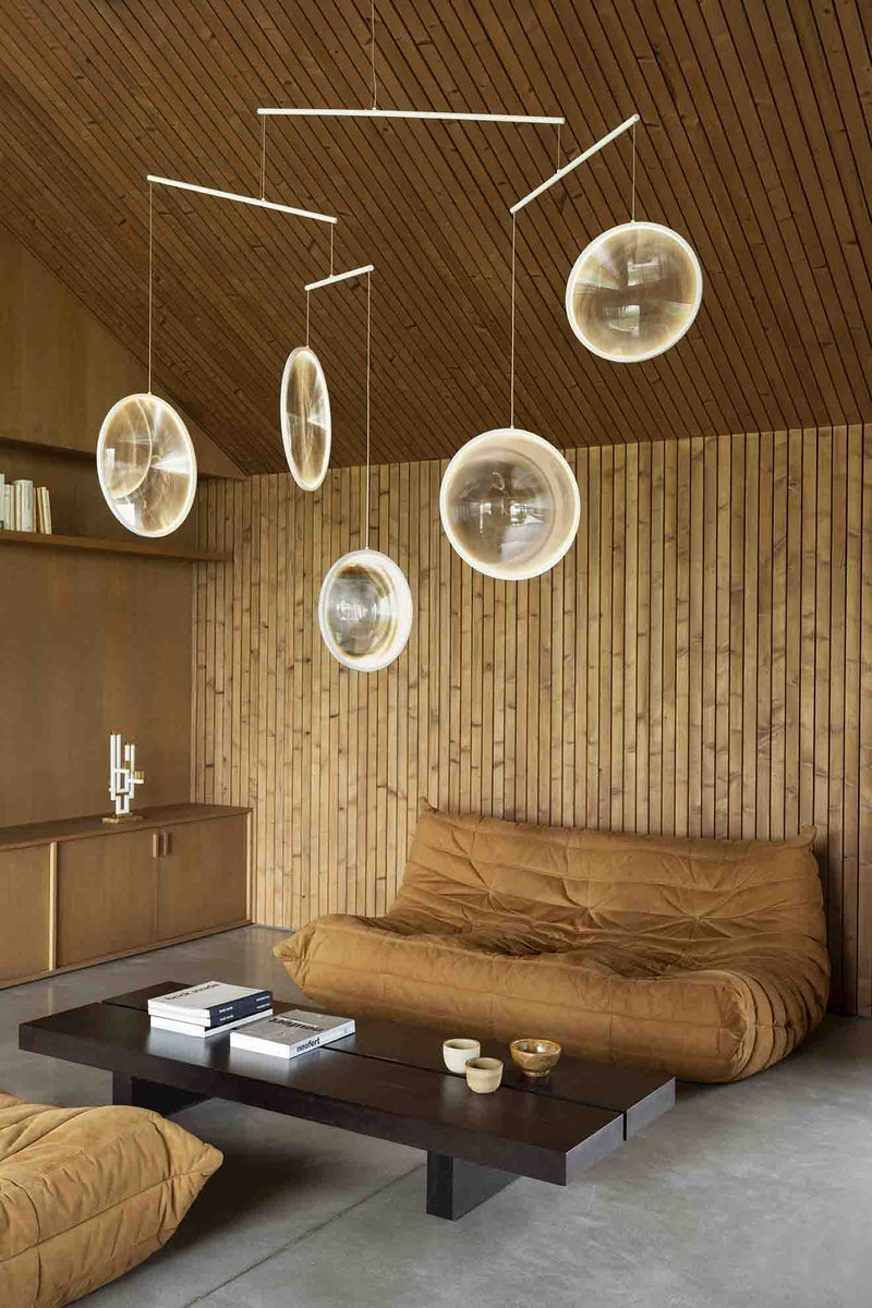 Focus Chandelier - DCW Editions - Chandeliers - 3 Discs - Black - HORNE