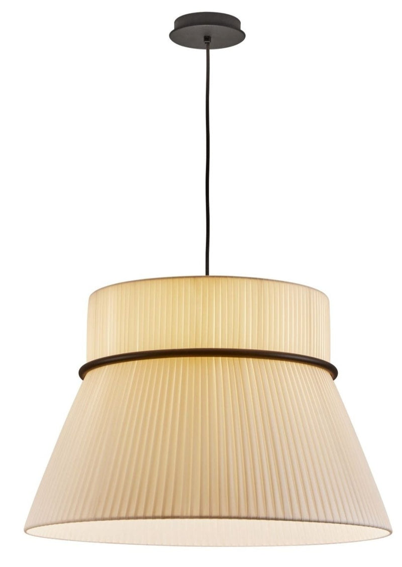 Folie S/60 Pendant Light - Bover - Pendants - Black Frame/ Cream Shade - HORNE