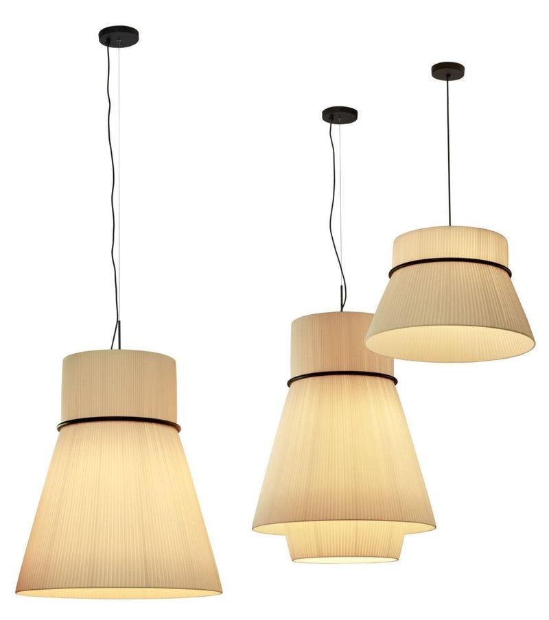 Folie S/60 Pendant Light - Bover - Pendants - Black Frame/ Cream Shade - HORNE